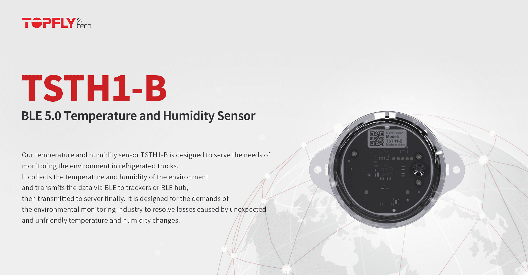 TSTH1-B | BLE 5.0 Temperature and Humidity Sensor