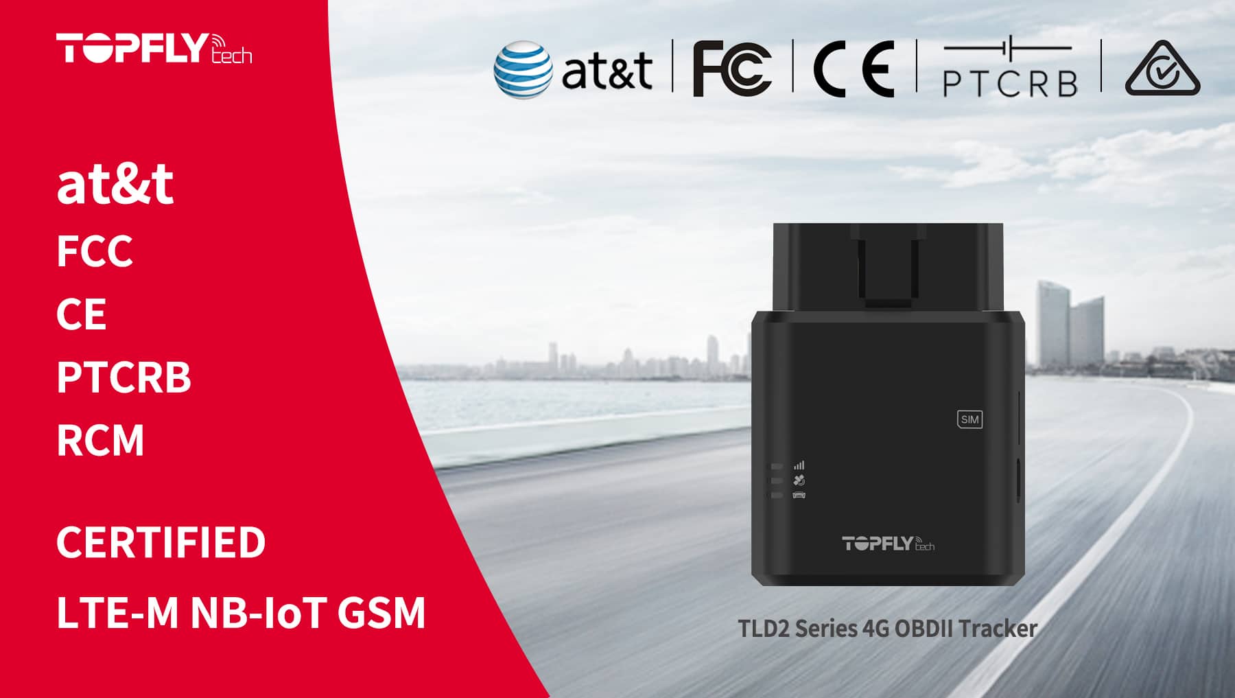 at&t Certified | TLD2 Series OBDII Tracker