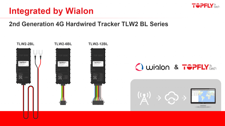 Integrated by Wialon | 2nd Generation 4G Hardwired Tracker TLW2 BL Series