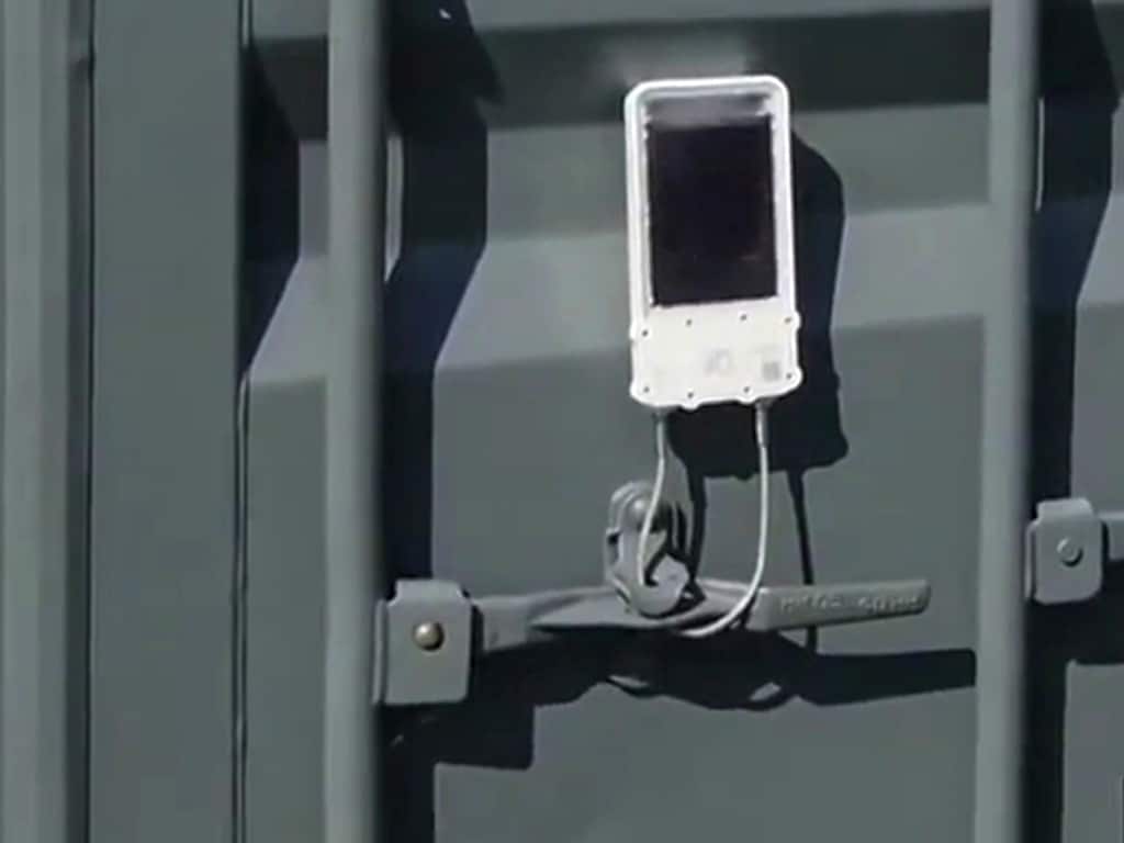 Cargo security with smart solar-powered seal