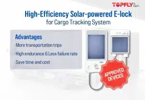 SolarGuardX-Master-sub-elock-cargo-truck-parked-loading-package-boxes-dock-warehouse-cargo-shipment-freight-truck-transport
