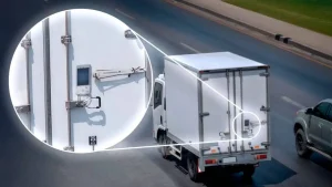 SolarGuardX E-lock for cross boarder logistic, running on road