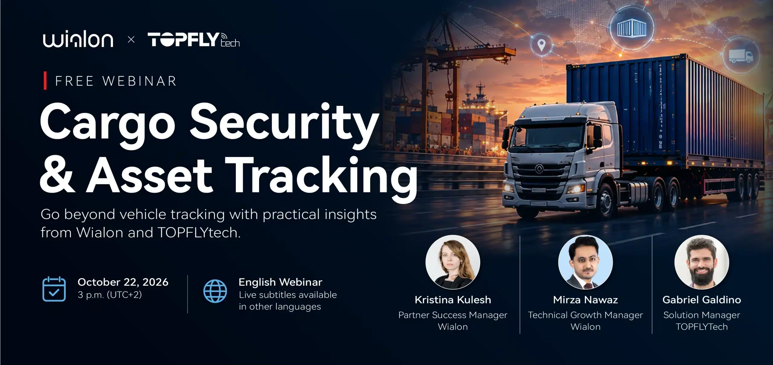Join Wialon & TOPFLYtech for a Webinar on Cargo Security and Asset Tracking
