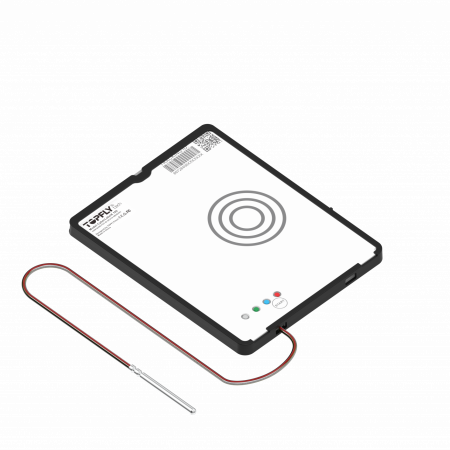 CyberLabelX 100 45 degree view with bracket and external sensor probe